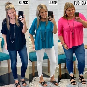 Jump Into Spring Top (Hot Pink)